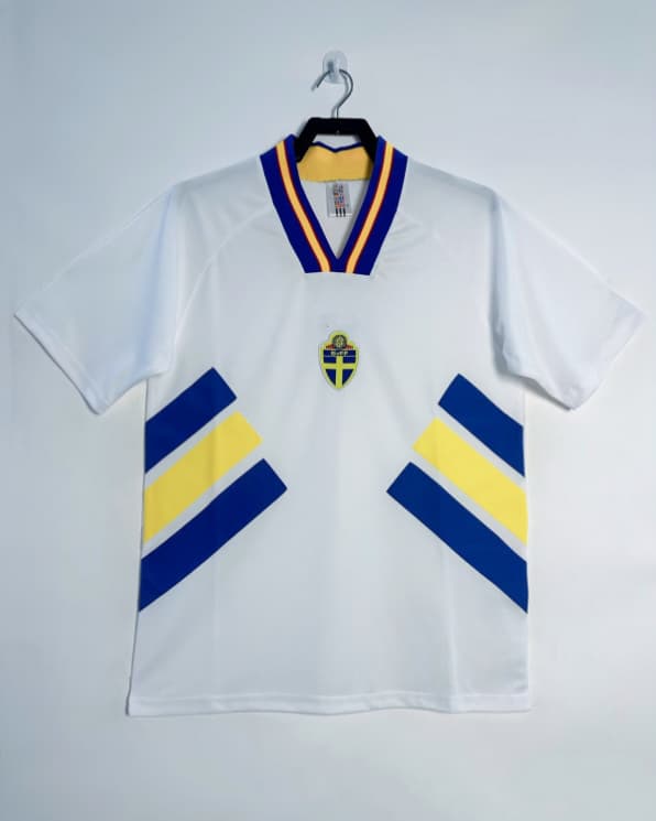 1994 Ruotsi Vieras Retro Uniform Jalkapallo T-paita Vieras Away M