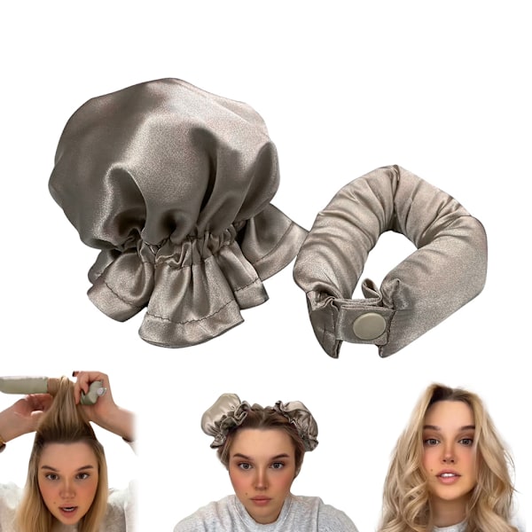 Heatless Curling Set Hårruller til Heatless Curls golden