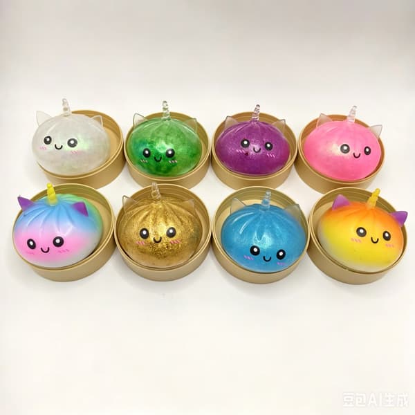 Alkuperäinen Mystery Dumpling Galaxy Edition Viral Squishy B - Yksisarvispulla - Satunnainen väri