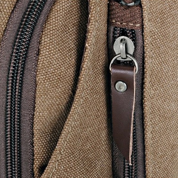 Miesten Crossbody Messenger Olkalaukku Rintalaukku Urheilu-FS2- Khaki