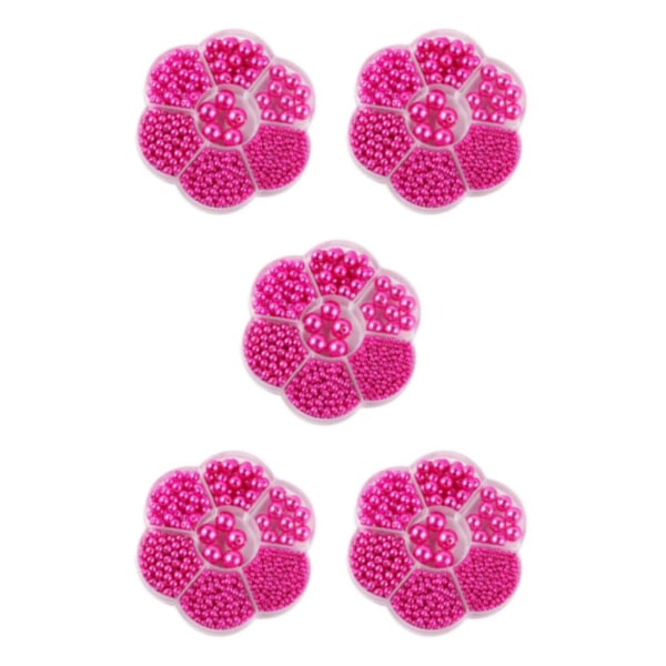 1/2/3/5 1150 st DIY-pärlor för smyckestillverkning, rosröd rose red 5PCS