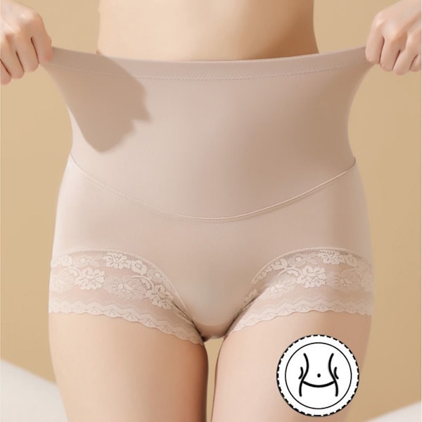 Muotoilevat alusvaatteet naisille Vatsan hallinta Pienet muotoilevat pikkuhousut Korkeavyötäröiset alusvaatteet Vartalonmuokkaus shortsit nude-FS2- nude XL