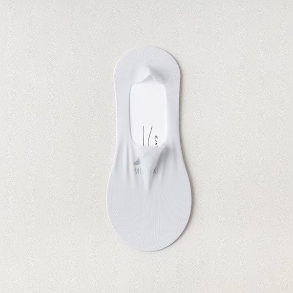 5 Par Dam Osynliga Båtsockor Andningsbara Silikon Halkfria Ultratunna Socktofflor Högkvalitativ Elastisk Is Silke Låga Strumpor-FS2- Grey