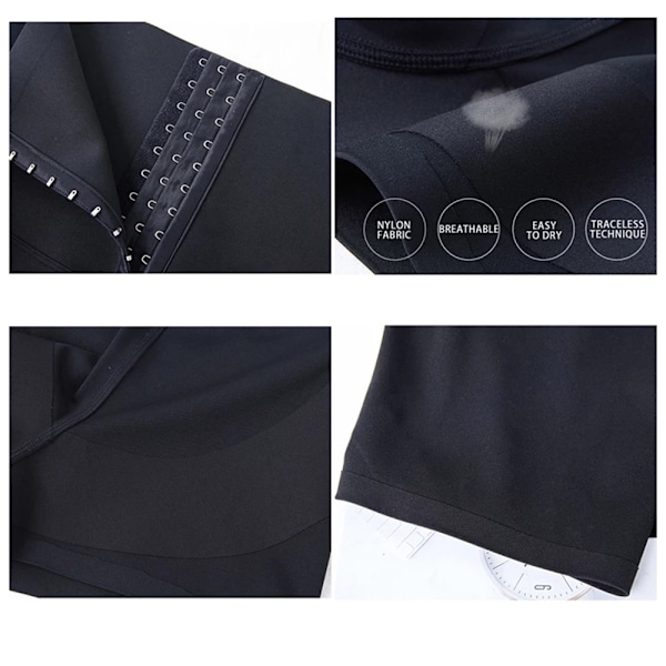 Komfortable Sport Yoga Leggings Høy Midje Svart Svart s
