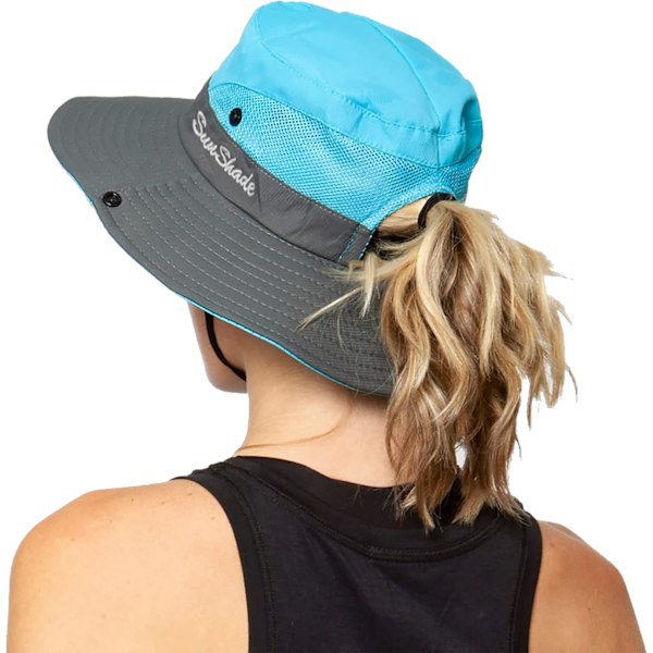 Dame UV-beskyttelse - Sammenleggbar solhatt i mesh med bred brem - FS2-