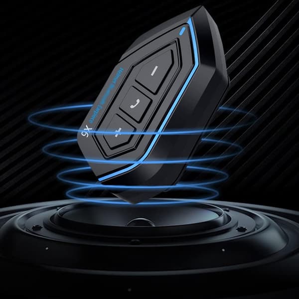 Bluetooth Motorcykel Intercom, Motorcykelhjälm BT5.0 Vattentät Hjälm med Intercom, Brusreducering och Samtalsstöd-FS-