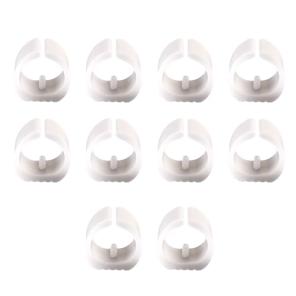 10-pack Arched Furniture Leg Protectors White M White