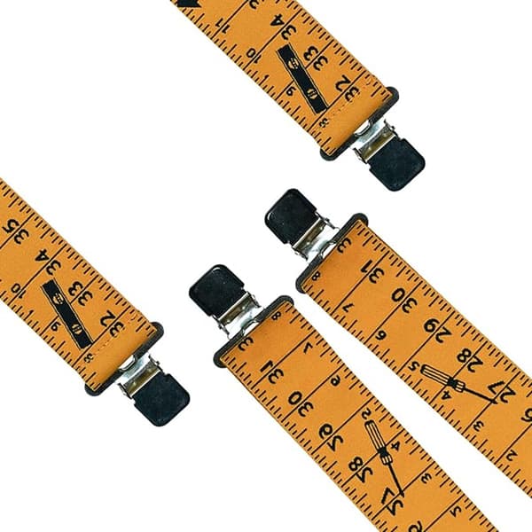 Herre X-formede seler 5 cm brede elastiske justerbare metalspænder, sorte 125 cm til arbejde og rejser