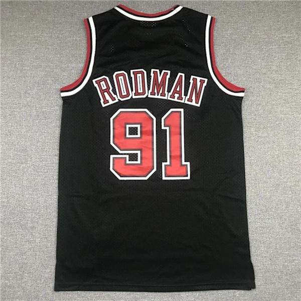 Ny 2023 baskettrøye #91 Pippen Rodman T-skjorte stil 1 style 1 L