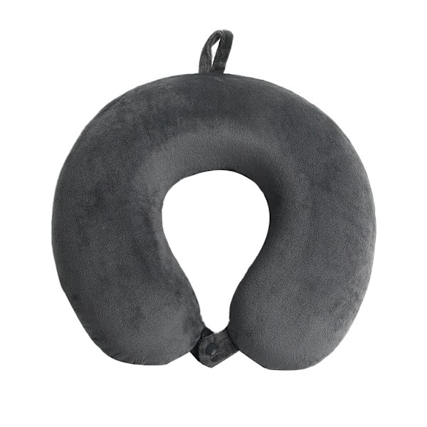 Resekudde - Memory Foam Nackkudde Stödkudde, Lyxig Kompakt & Lätt Snabbpack för Camping, Sovande Vilokudde (Grå)-FS5-
