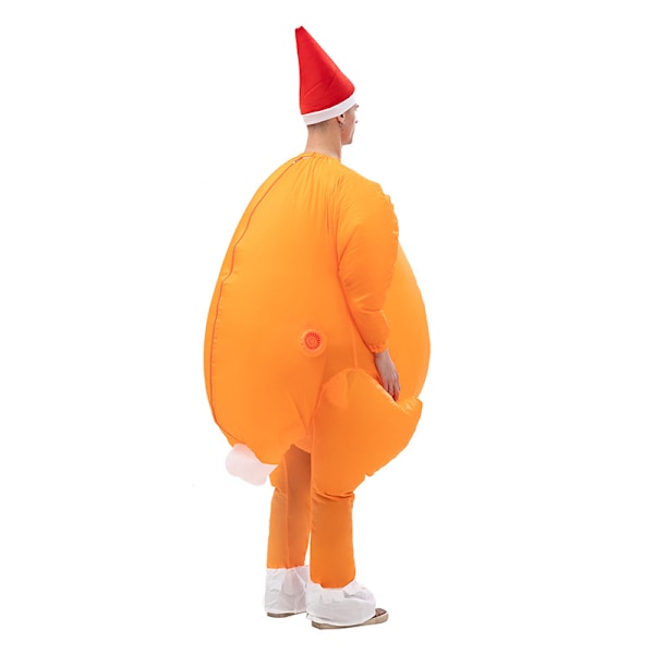 Tyrkiet oppustelig kostume til voksne Tyrkiet Blow Up Suit Cosplay Tyrkiet kostume Orange