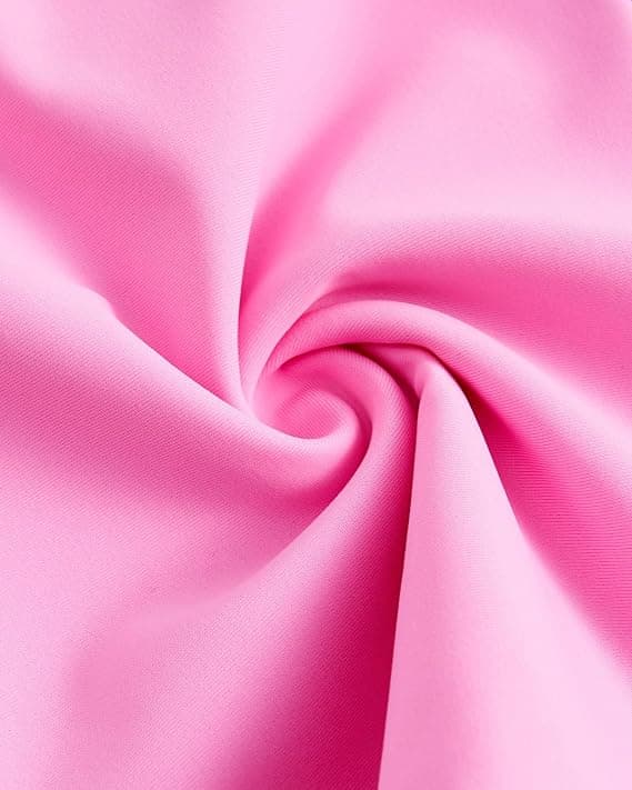Børns todelte langærmede badedragtsæt sød lynlås Rash Guard hurtigtørrende strand yoga badetøj pink 13Y