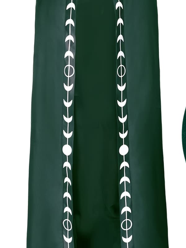 Hættekape til voksne Middelalder Renæssance Cosplay Kostume til Halloween og Rollespil M Green