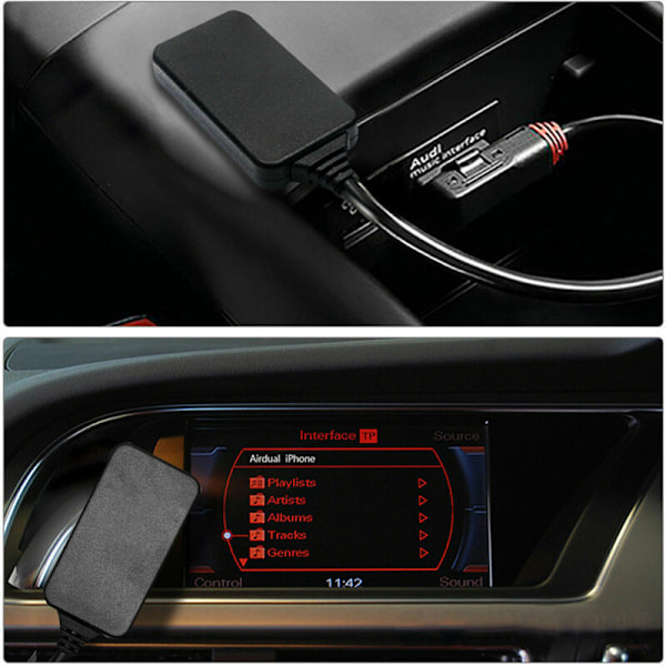 For Audi VW MMI Musikk Streaming Bluetooth iPod Media Interface AMI Kabel-FS3-