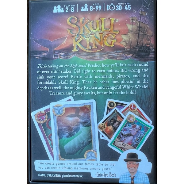Skull King, hauska korttipeli ystävien kanssa 8-vuotiaille