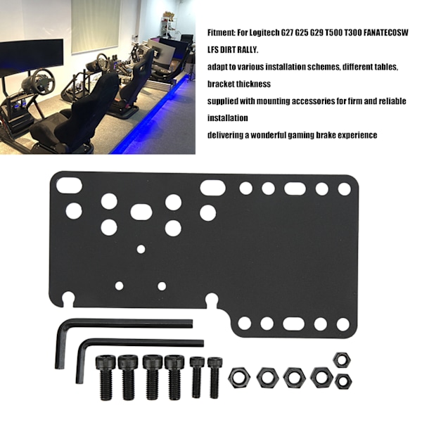 USB Handbroms SIM-platta med klämma 14-bitars Hall-sensor för Logitech G27 G25 G29 T500 T300 FANATECOSW LFS DIRT RALLY 1921