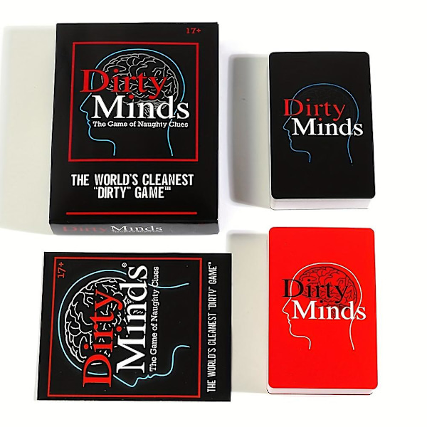 Dirty Minds - Pahat mielessä - Peli tuhmista vihjeistä, aikuisten juomapeli, hauska maailman puhtain \"likainen\" peli, lahjoja 17-vuotiaille ja sitä vanhemmille