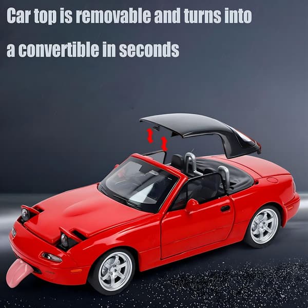 Mazda Miata MX5 Legetøjsbil 1/32 Trykstøbte Modelbiler, Billegetøj til Børn 4-7 År Miata Gave til Drenge 3-5 År, (FQ)