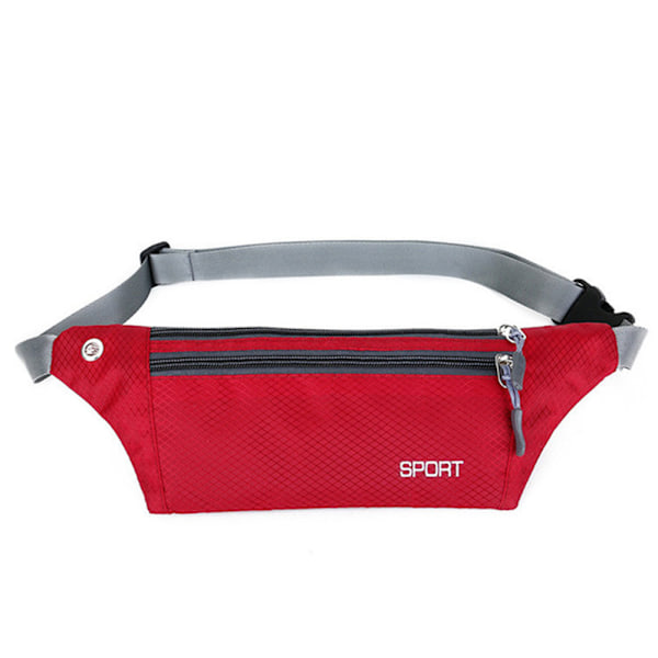 Fanny Pack | Unisex | Water Resistant | Double Pocket with Zippers. Rosa