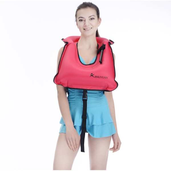Børn Bærbar Oppustelig Svømmevest Snorkelvest-FS2- pink