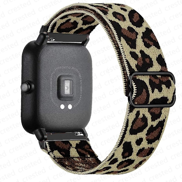 20mm/22mm Ranneke Amazfit Gts 4//2/2e/3/gts2 Mini/gtr 4/3/pro/gtr2/47mm/stratos -kelloihin, joustava nailoninen kellon ranneke Amazfit Bip -hihna rock cheetah-FS1- rock cheetah 22mm
