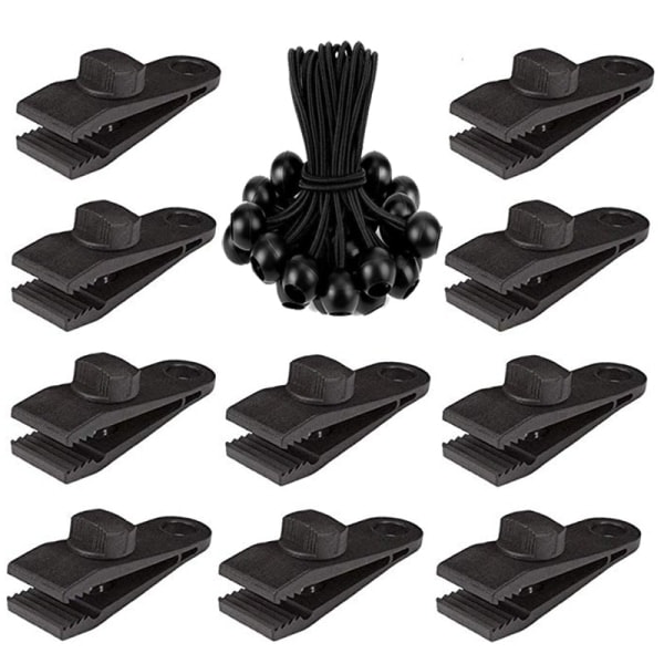 Presenningsklämma 20-pack Vattentäta presenningsklämmor