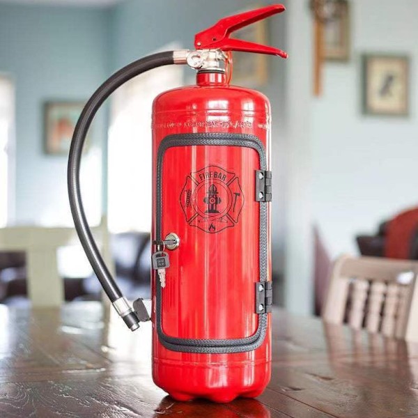 Brandsläckare Minibar Vinkyl Perfekt present för män-FS3- red B
