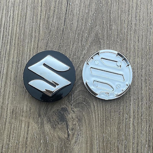 4 st 54mm Bilnavkapslar för Suzuki Swift SX4 S-cross Ignis Vitara Solio Bandit Swace, Rostfria Fälgkapslar Trim
