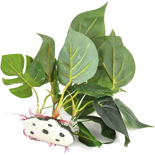 Kunstig Akvarieplante i Plastik - Realistisk Akvariedekoration