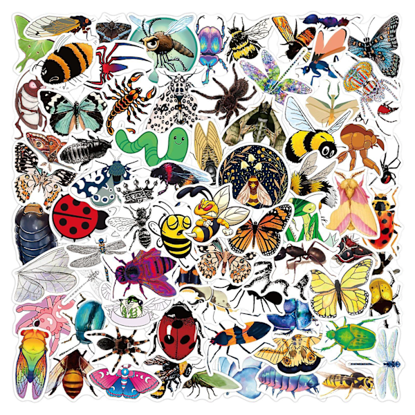 100 Insekts Graffiti Stickers Vattentäta