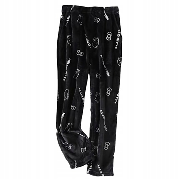 Sarjakuvahahmo HelloKitty flanellipyjama, pehmoinen ja paksu eristävä pyjama naisille 2 2-FS2- 2 M