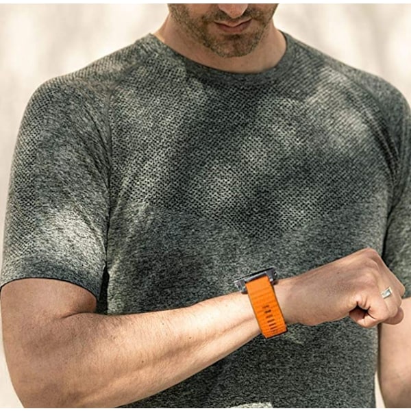 INF Garmin armbånd 26 mm Fenix 6X/5X Plus/3HR/Descent MK1 silikone Orange
