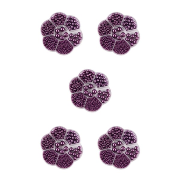 1/2/3/5 1150 kpl DIY-helmihelmiä kauniiden korujen valmistukseen Syvä violetti Deep purple 5PCS