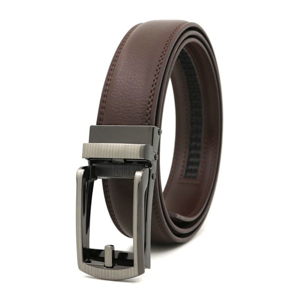 Herre Click Bælte Læderbælter COFFEE 130CM 130CM coffee-FS2- coffee 130cm-130cm