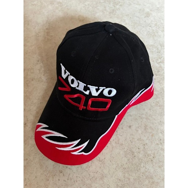 VOLVO 740 Racing Flames SORT Kasket