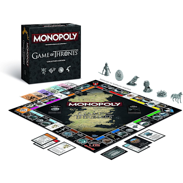 Monopoly Game of Thrones Collector's Edition – Peli suositulle sarjalle 6 pelaajalle