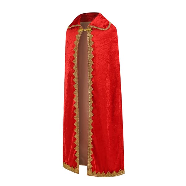 Kungamantel Halloween-kostym Medeltida Prins Kung Kostym Mantel