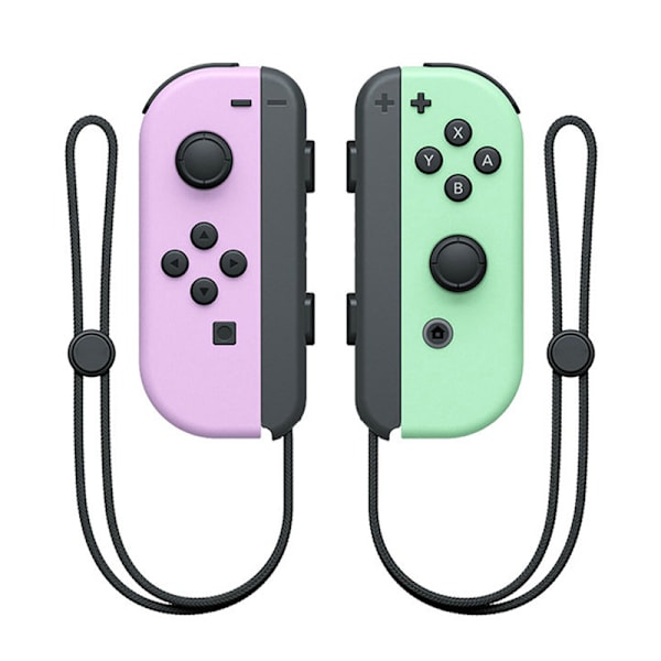 Vänster/höger spelkontroll kompatibel med vänster och höger tecknade handtag - lila/grön Purple Green