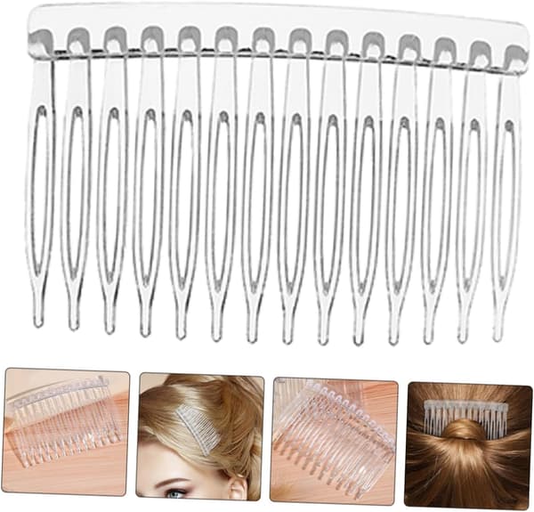 20 st plast hårkam för fint hår brudtillbehör för bröllop och tjejstyling