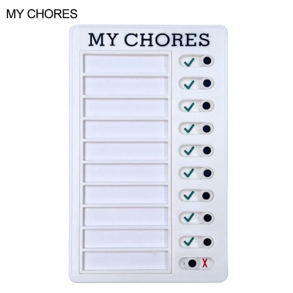 Daglig Tjekliste Planlægger Selvdisciplin Punchkort Mine Gøremål Mine MY CHORES
