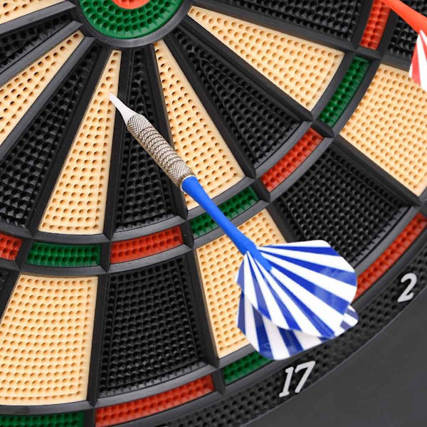 vidaXL Electronic Dartboard with Darts Black Polypropylene 1260