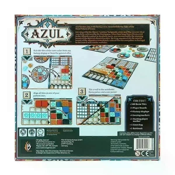 Azul lautapeli, uusi, sinetöity, 2-4 pelaajaa-FS-