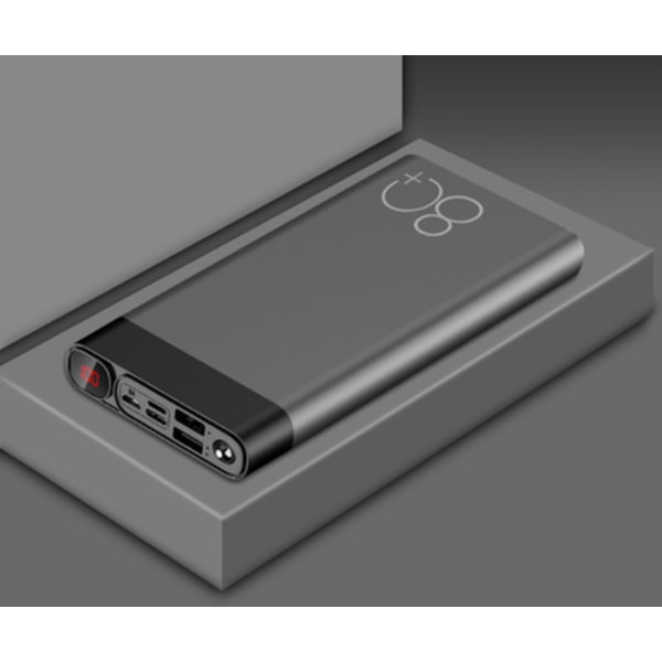 20000mAh bärbar powerbank med LED-ljus