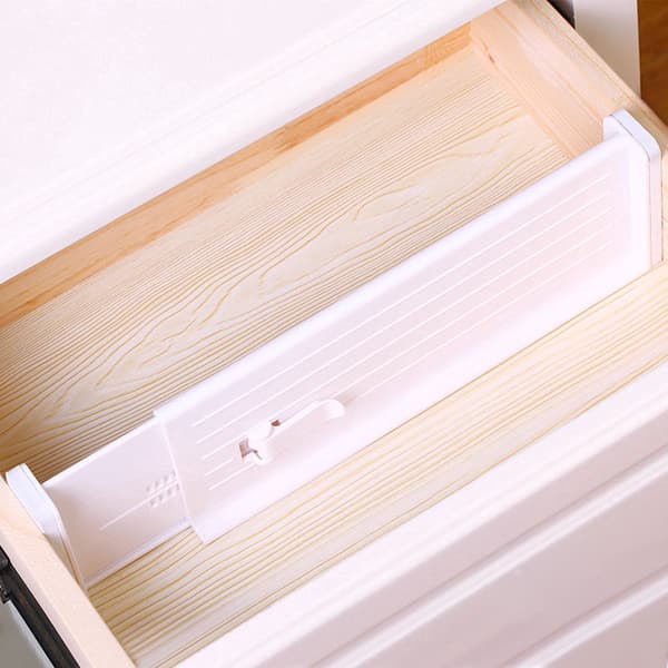 Adjustable Drawer Divider Drawer Organizer Adjustable Dividers for Bedroom Bathroom Wardrobe Office Kitchen Gray
