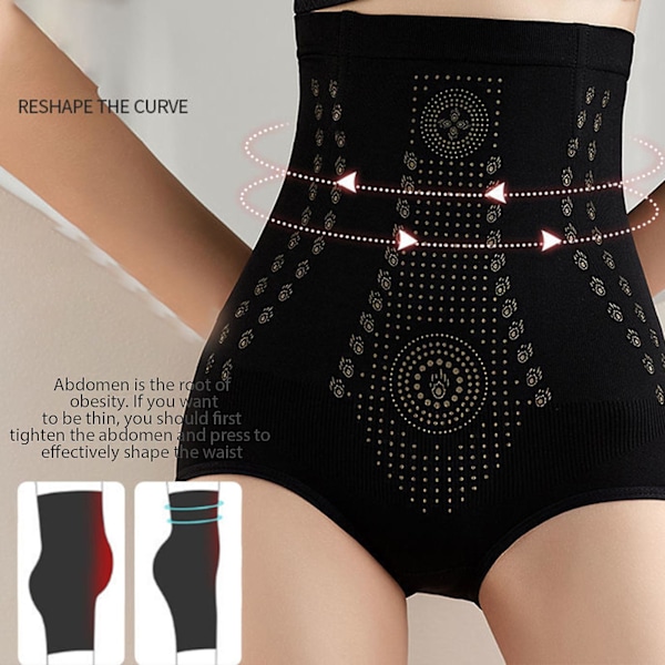 Højtaljede Shapewear Trusser Sømløse Dame Trusser Hofteløft S Hudfarve-FS2- Komplexion XL