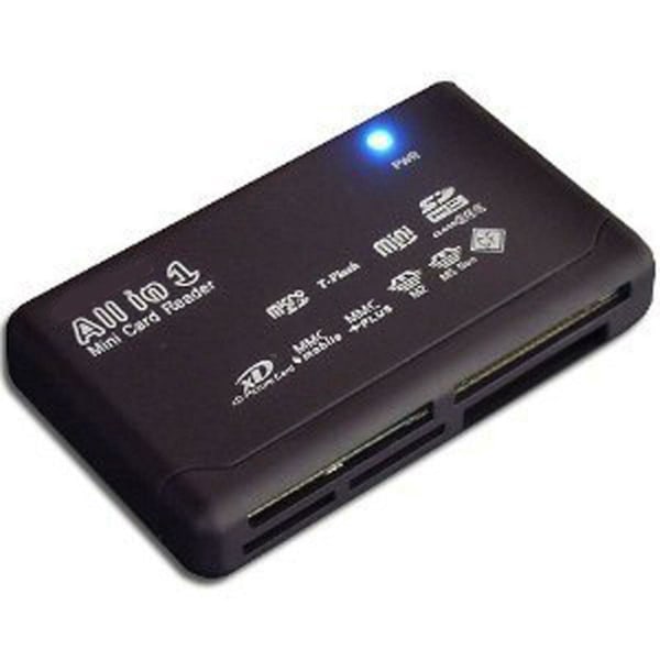 Allt-i-ett 1 Minneskortläsare USB Extern Sd Sdhc Mini Micro M2 Mmc Xd Cf Ms