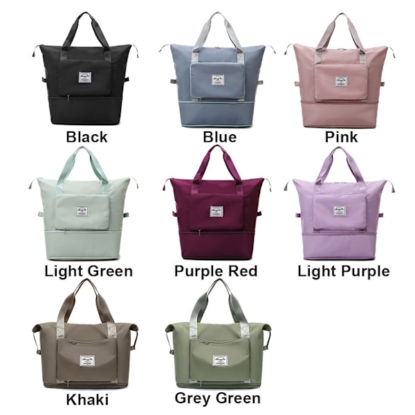 Large Capacity Folding Travel Bag Women Duffle Bags Pink