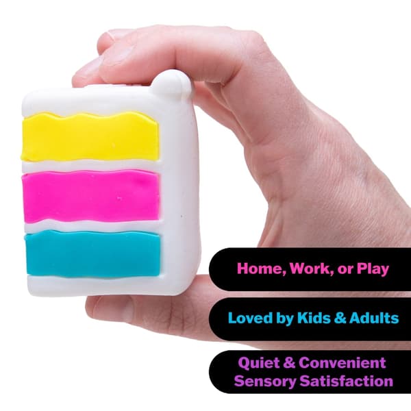 Piece O Cake, Squish Squeeze Piece O Cake, Stressavlastende dingser for angstlindring