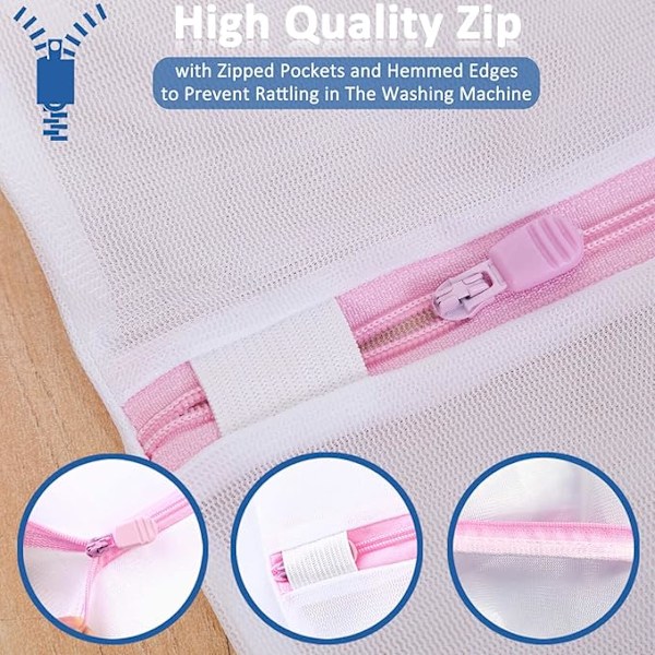 2 Pieces Laundry Net 80cm x 60cm Large Size Laundry Bag Washing-FS-