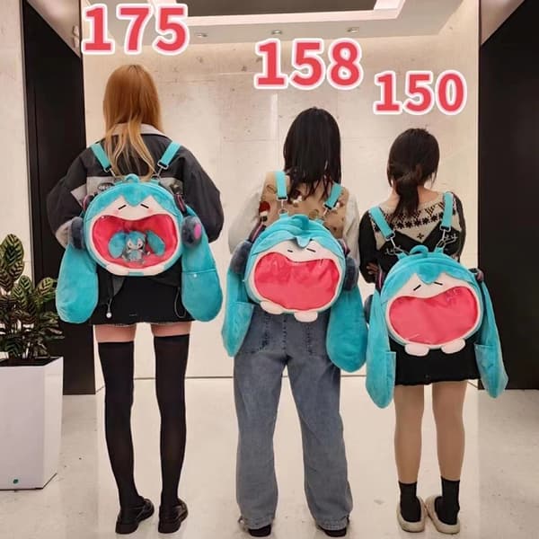 Studentväska Barnpresenter Leksaker Kawaii Hatsune Miku och Anime Flicka Pl-FS-